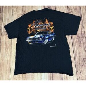 Camaro Chevrolet General Motors GM Graphic T Shirt Size XL Extra Large Black